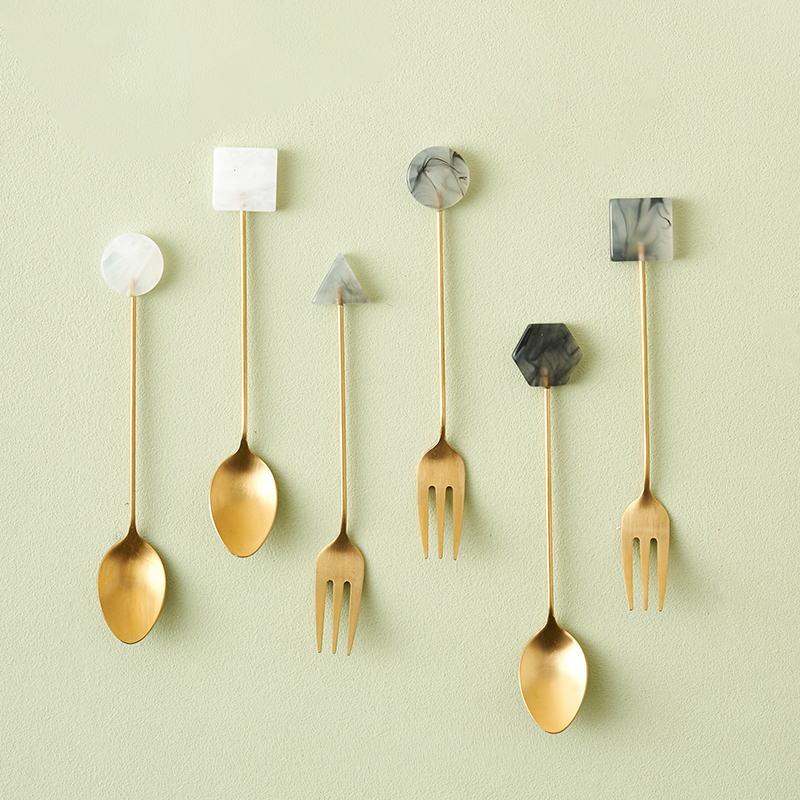 Small Spoon Mini Delicate Moon Coffee Spoon Long Handle Mesh Red Sweet Spoons Stainless Steel Stirring Spoon Fairy for small household