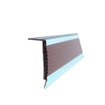 Ansairui aluminum alloy stair edge anti-slip strip coffee color width 5cm height 2 1cm thickness 1mm length 1 78m (details