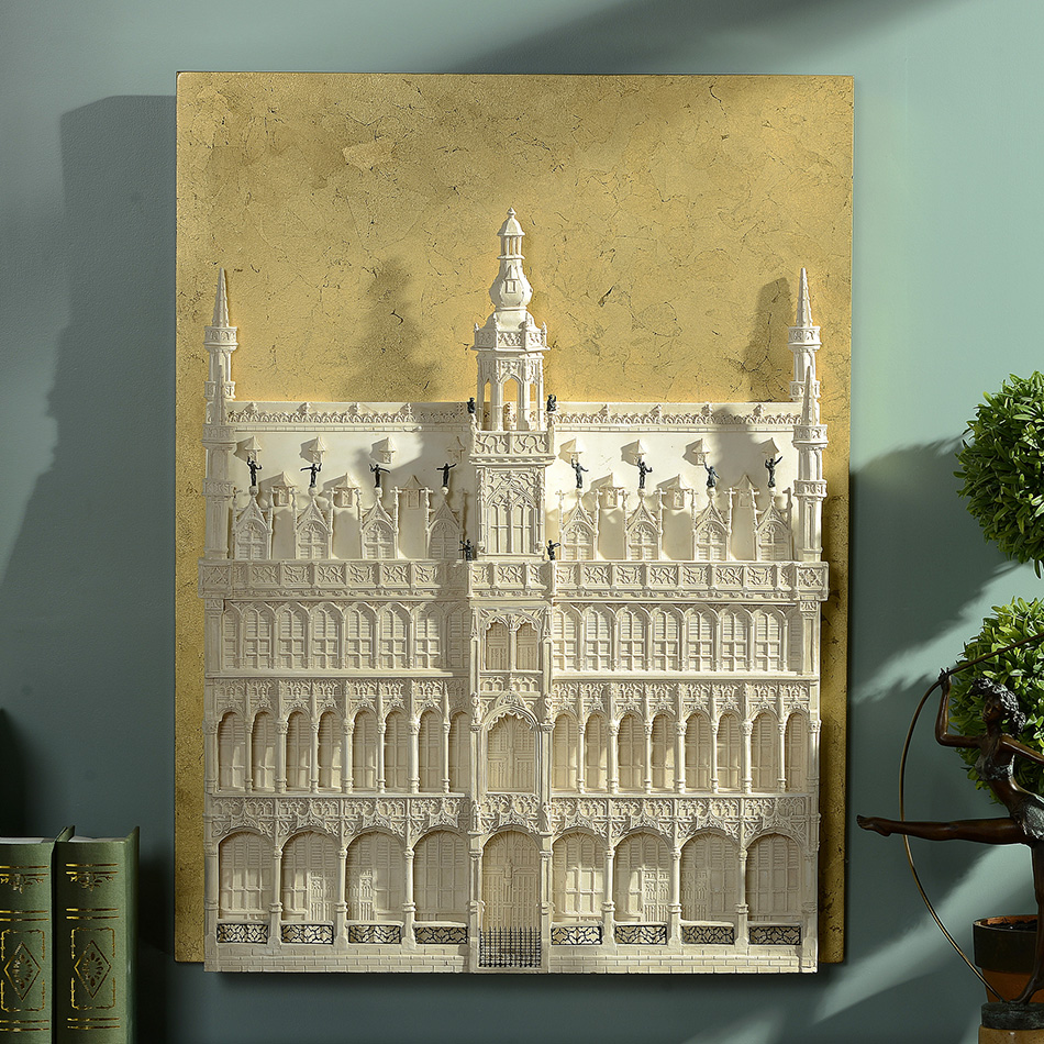 Fine Craftsman Building The King Edifice Of The King Edifice Building Gypsum Modern Art Wall Decoration Light Lavish Soft-mounted Device Boilerplate