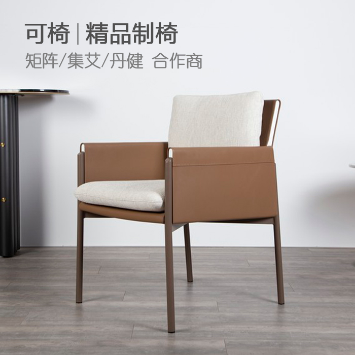 Chair (matrix set Ai Danjian) Cooperative dining chair Dining Chair Sample House Display Center Designer Light Extravagant Chair 1255
