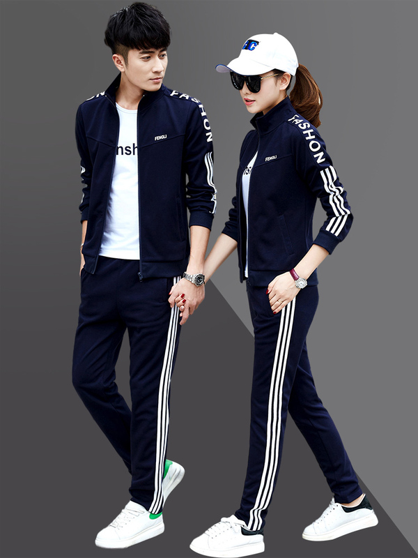 Clover Brand Sportswear Suit for Men, Autumn Men's and Women's Fashion Large Size Couple's Sportswear Suit, Spring and Autumn Casual Wear