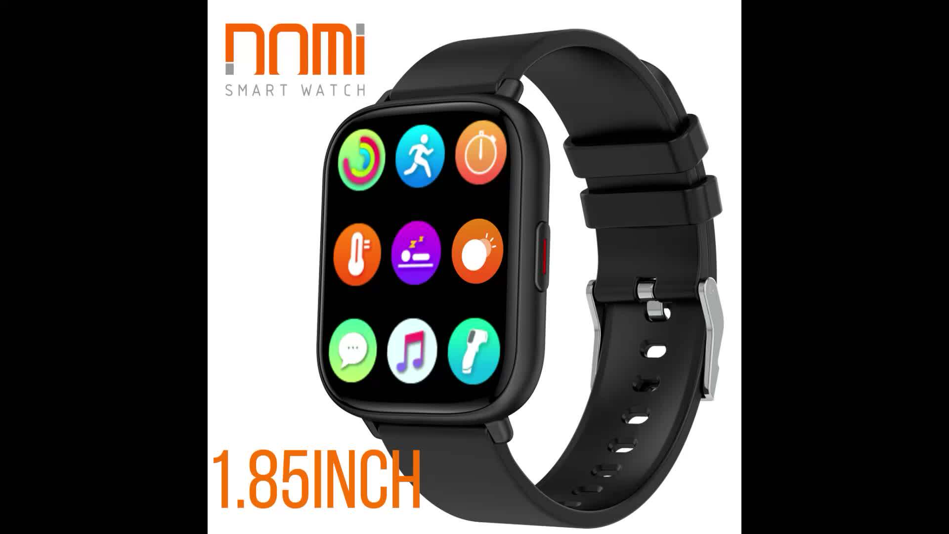 Domi Dm19 1 85inch Thermometer Heart Rate Spo2 Smartwatch Waterproof Women Men Unisex Fitness Smart Watch Buy Fitness Smart Watch Women Smart Watch Men Smart Watch Product On Alibaba Com