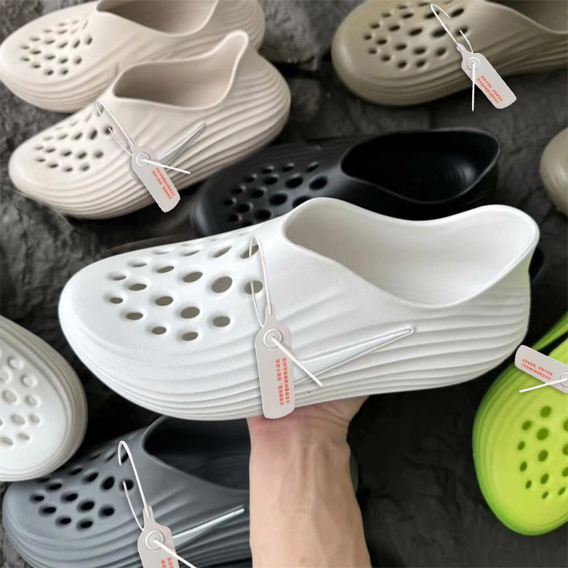 2026 New Reactx Reju8 White Soft Rebound Breathable Casual Clogs for Men and Women Slip-On Sandals