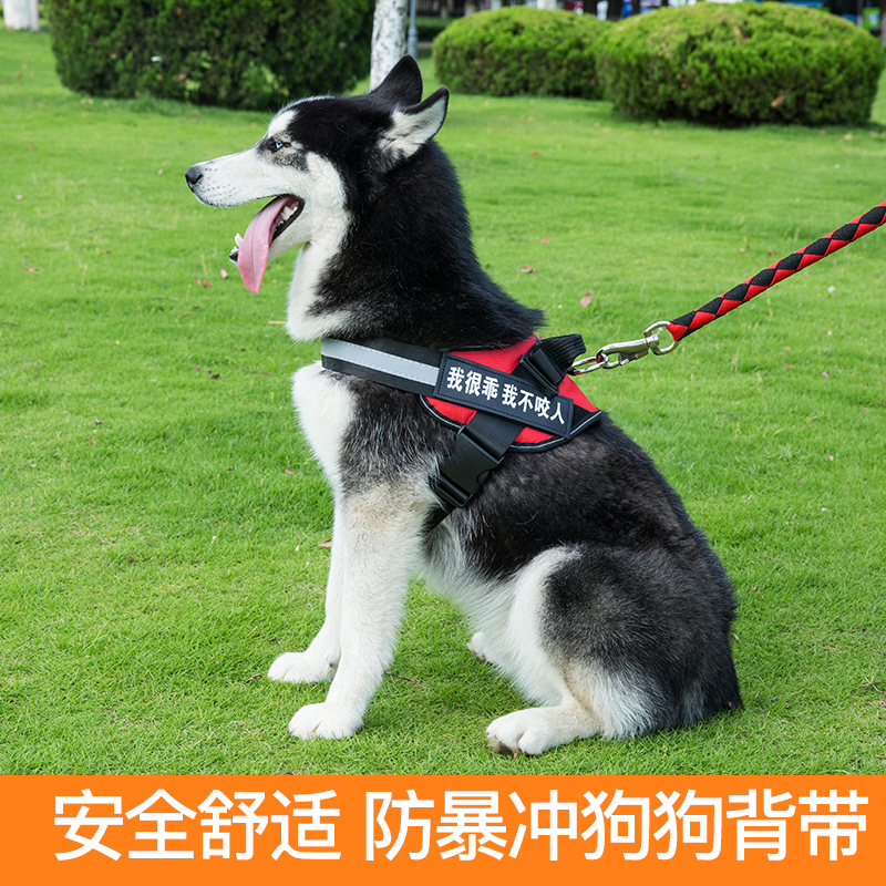 Dog traction rope Labrador Dog Rope Horse Dog Kennel Dog Neckline Golden Fur Large Canine k9 Vest Type Breast Cuddling Bag