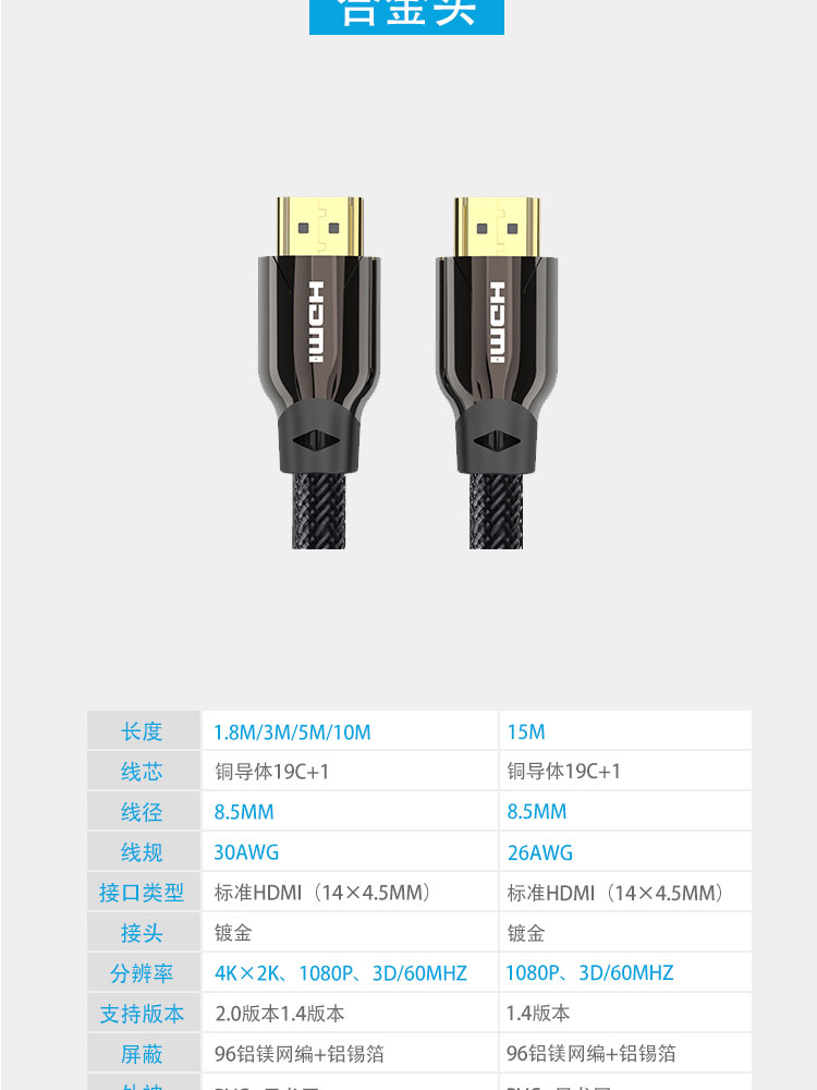 tivi sony 49x7500h Kích thước tối đa 2.0 Dòng HD Cáp HDMI 4K Dòng máy tính 3D Màn hình TV tín hiệu hộp set-top cáp ps4 5 10 máy chủ 20 mét máy chủ cáp dữ liệu video mở rộng - TV tivi 8k