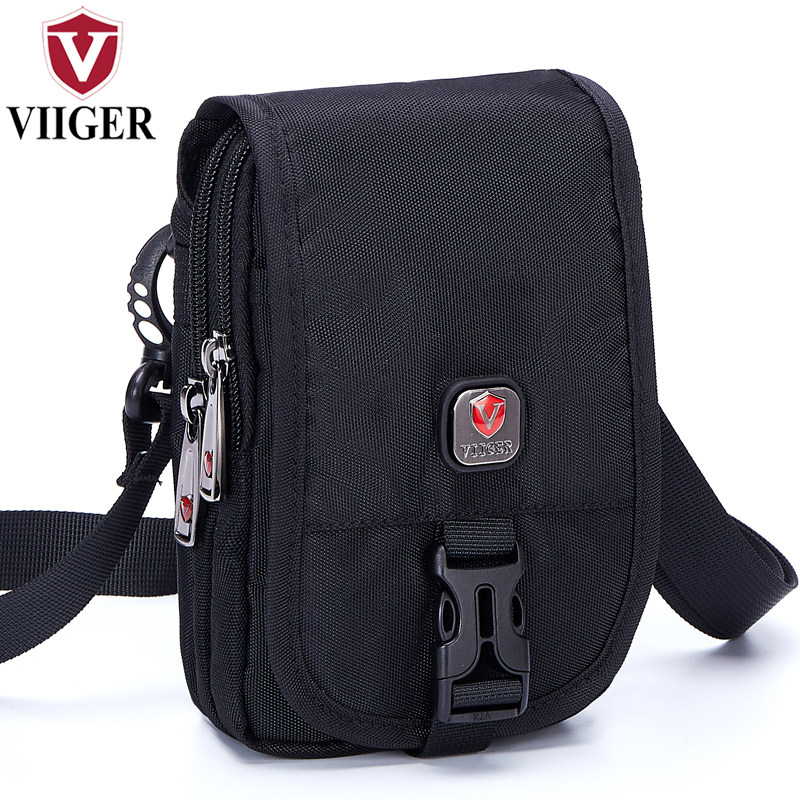 Mobile phone pocket men wear belt vertical 6 7 inch dual-use messenger bag shoulder bag multifunctional canvas small bag