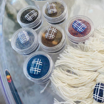 Japanese-style manicure jewelry autumn and winter new products knitted woolen powder sugar powder plaid small fragrance sweater nail jewelry