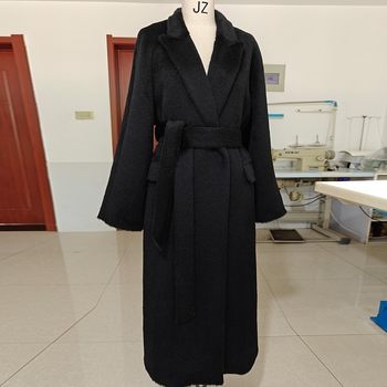 苏丽镇店秘鲁进口A级奢品羊驼绒皮草级长款大衣超保暖毛呢外套女