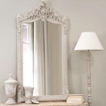 American floor-to-ceiling mirror home bedroom full-length mirror retro nostalgic big mirror European carved dressing makeup mirror