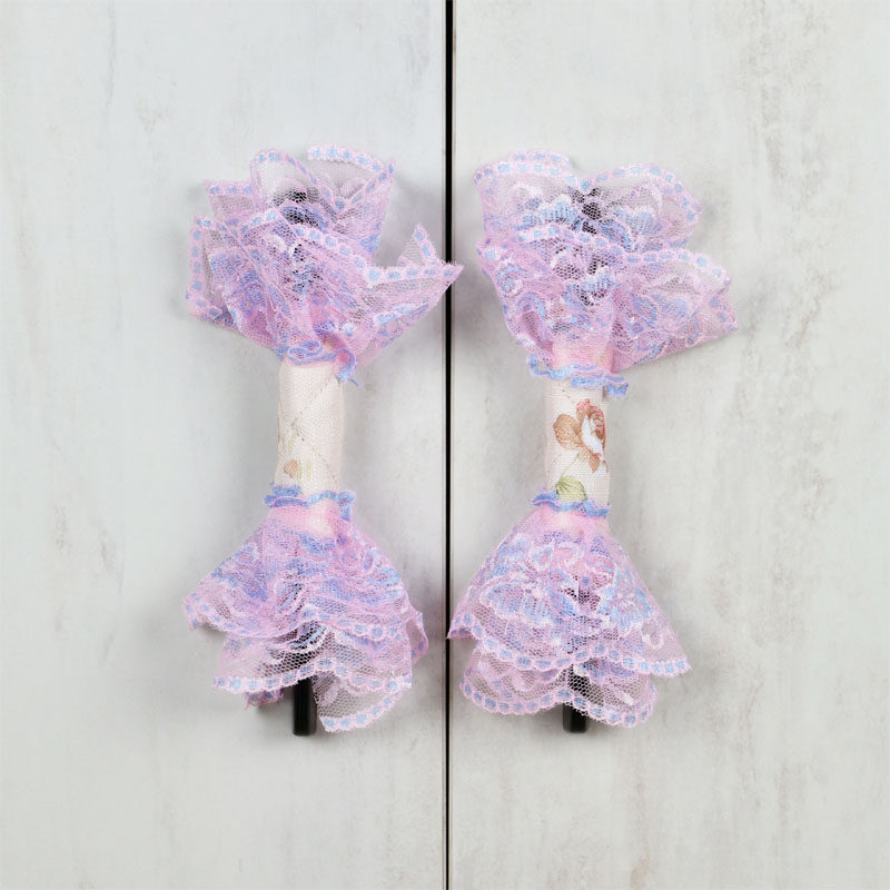 Nordic door handle jacket security door big coat cabinet door handle lace protective sleeve sub microwave oven handle sleeve