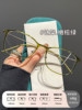 Artistic Cool Tea-Colored Titanium Eyeglasses for Women with Myopia, Suitable for Square and Round Faces, Slimming, Ultra-Light 6g Eyeglass Frame