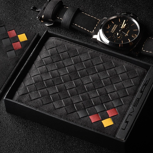 罗诗奴 Alcantara Ploving Woven Show Short Men's Lemong Lemong Кожаное покрытие Thin Business Cross -Border Civy Tide