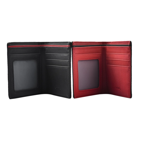 罗诗奴 Бумажник, трендовая фоторамка, короткий универсальный картхолдер подходит для мужчин и женщин, из натуральной кожи