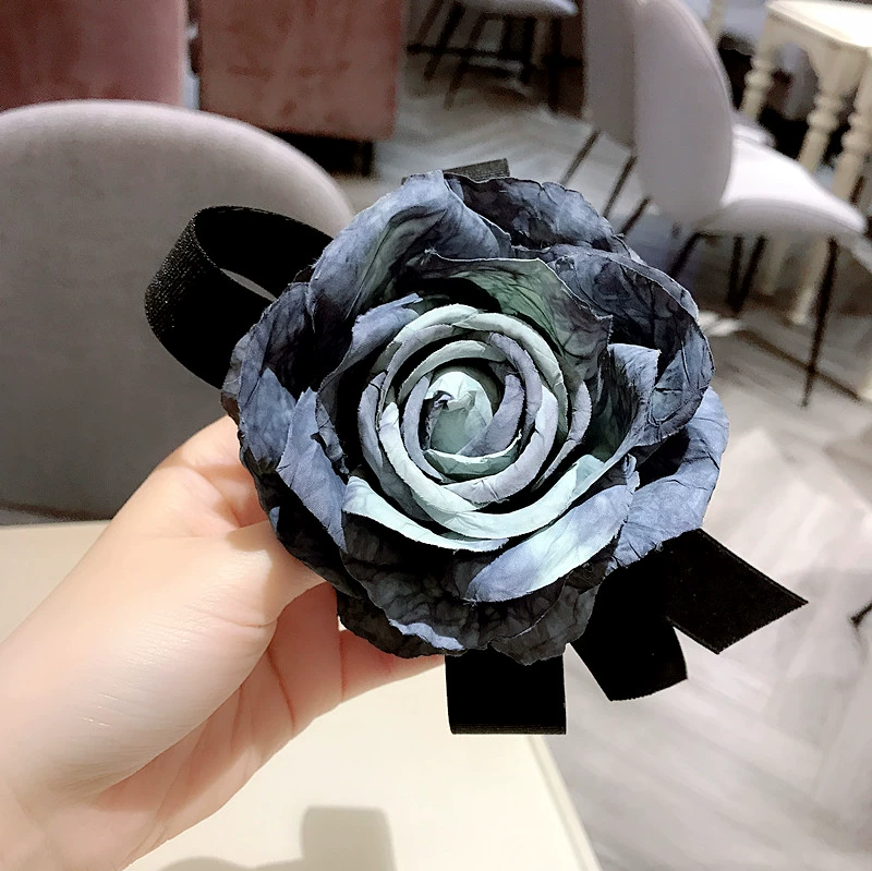 Hàn Quốc cùng vải smudge hoa lớn corsage nơ trâm quần áo phụ kiện đầu hoa kép mục đích pin lady - Trâm cài
