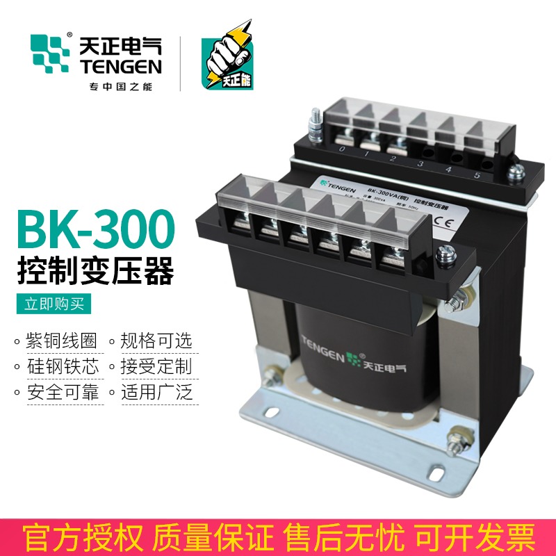 TENGEN BK-300VA Machine tool control single phase transformer W 380 220 110 36 24 12V