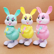 Net Red Upper Chord Clockwork Toy Jump Radish Rabbit Emulation Animal Baby Boy Girl School Climbing 2-4 ans