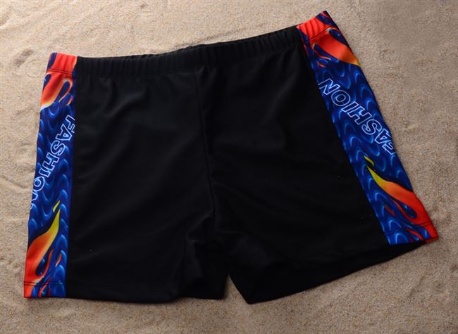 Áo tắm nam Đồ bơi khô nhanh Boxer Flame XL Đồ bơi sexy của nam giới Bộ đồ bơi suối nước nóng Màu đỏ - Nam bơi đầm