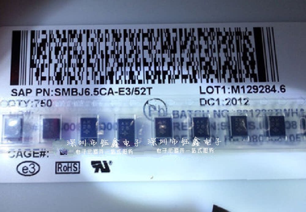 TVS Transient Suppression Diode SMB10J10A-E3 52 SMB10J10A online version printing: 1AX SMB