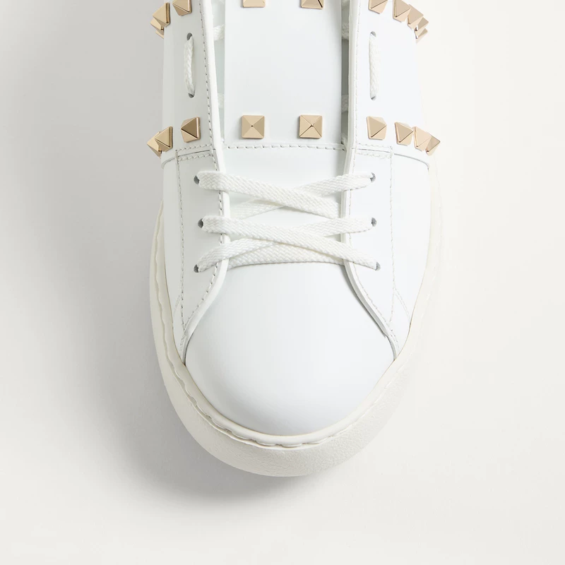 [Подарок] Valentino Valentino мужские туфли Rockstud Untitled белые