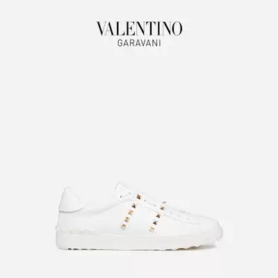 VALENTINO GARAVANI VALENTINO MEN'S ROCKSTUD UNTITLED SPORTS SHOES WHITE SHOES