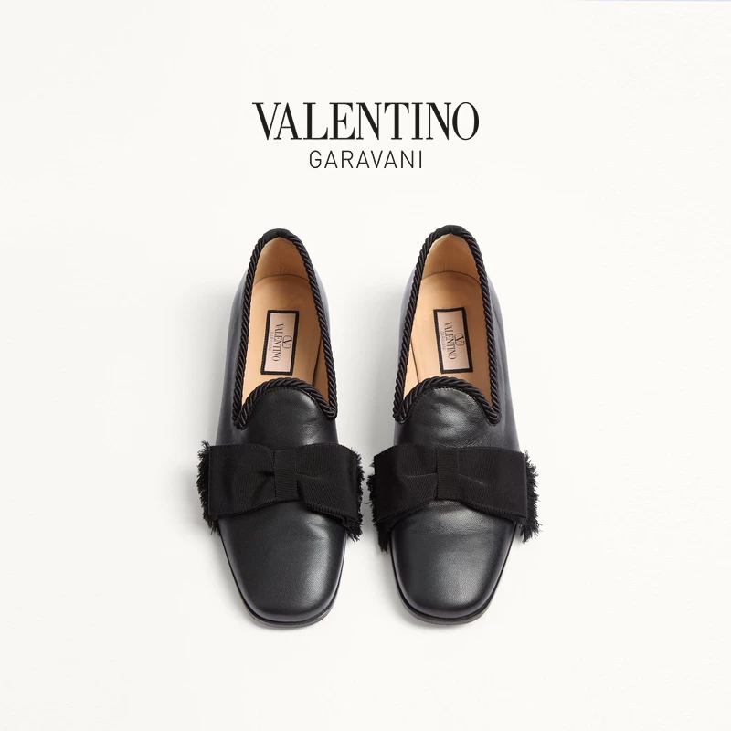 [Подарок][Безпроцентный срок на 6 выпусков] Мужские кожаные лоферы VALENTINO Bowow