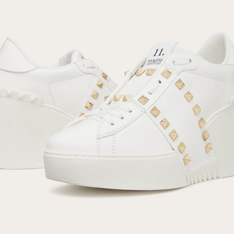 [24th issue] Ms. Valentino Ms. OPEN DISCO Cow Skilled Sneakers