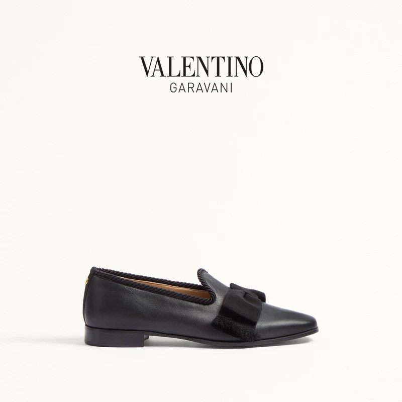 [Подарок][Безпроцентный срок на 6 выпусков] Мужские кожаные лоферы VALENTINO Bowow