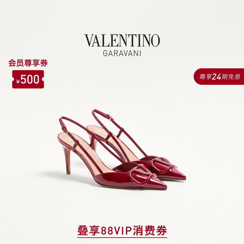 [24 Installments with No Interest] Valentino Women's Vlogo Signature High Heels Wedding Shoes