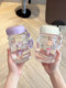 Coolomi Mini Water Cup High Borosilicate Glass Cup for Girls 2026 New Model High Appearance Value Compact Student Portable Cup