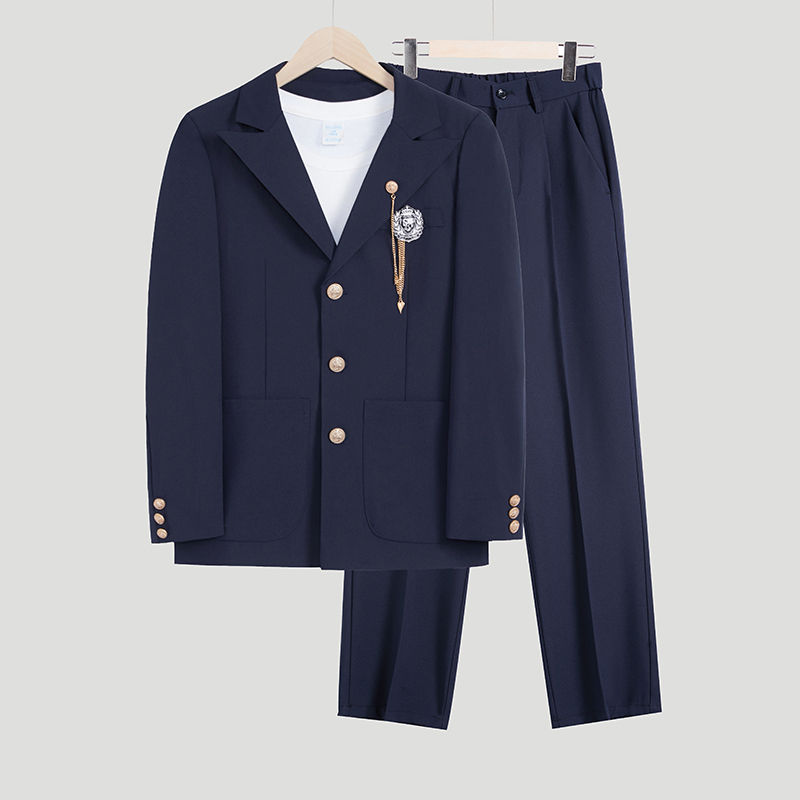 New College Style Dk Uniform Men's Suit t Student Suit Jacket Three-Button Jk Suit Shirt Dress Pants Class Uniform New College Style Dk Uniform Men's Suit t Student Suit Jacket Three-Button Jk Suit Shirt Dress Pants Class Uniform