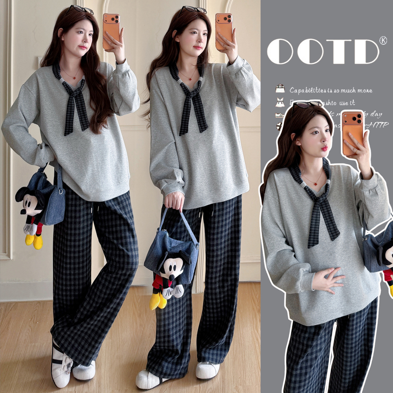 Trendy Maternity Wear for Autumn 2026: New High-End Autumn and Winter Tops and Wide-Leg Pants That Don'T Show Pregnancy, Stylish Outfits