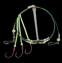 Powerful steel wire ordering 3 This hook Sea fishing fishing group Sea fishing string hook white fruits son string hook accessories Balls Strings hook