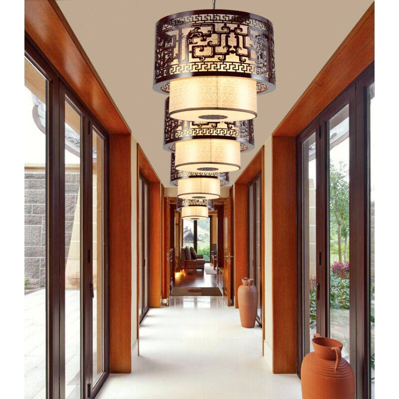 Chinese Imitation Antique Lantern Dining Hall Chandelia Hotel Tea Gallery Retro Lamps Aisle Genguan Corridor Light Hotel Vintage Lights