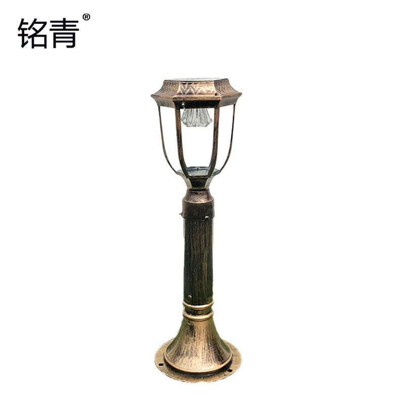 Namegreen Led Solar Outdoor Grass Terrace Lamp Courtyard View Lamp Waterproof Garden Park Street Lamp Ancient Bronze
