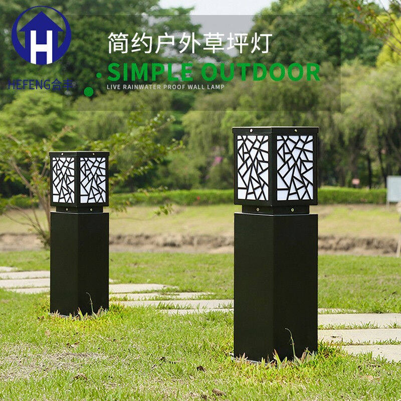 Hefeng Solar Lawn Lantern Community Meadow Buried Light Outdoor Lamp Brief Modern View Lantern Villa Outdoor Waterproof Court