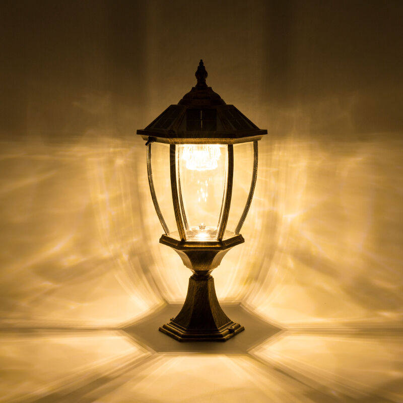 Seven-source European-style home Outdoor LED Wall light Solar lamp Creative Chamber lamp Waterproof rust-proof villa column head