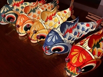 Intangible cultural heritage handmade finished carp lanterns Koi Dragon New Year 2024 Lantern Festival Lanterns Mid-Autumn Festival atmosphere