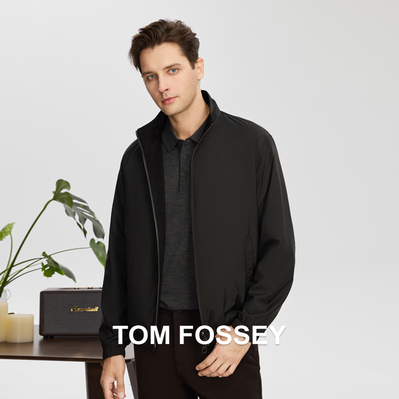 【Luxury Brand Same Style New Product】Bomber Men's Reversible Pilot Three-Proof Stand Collar Short Jacket