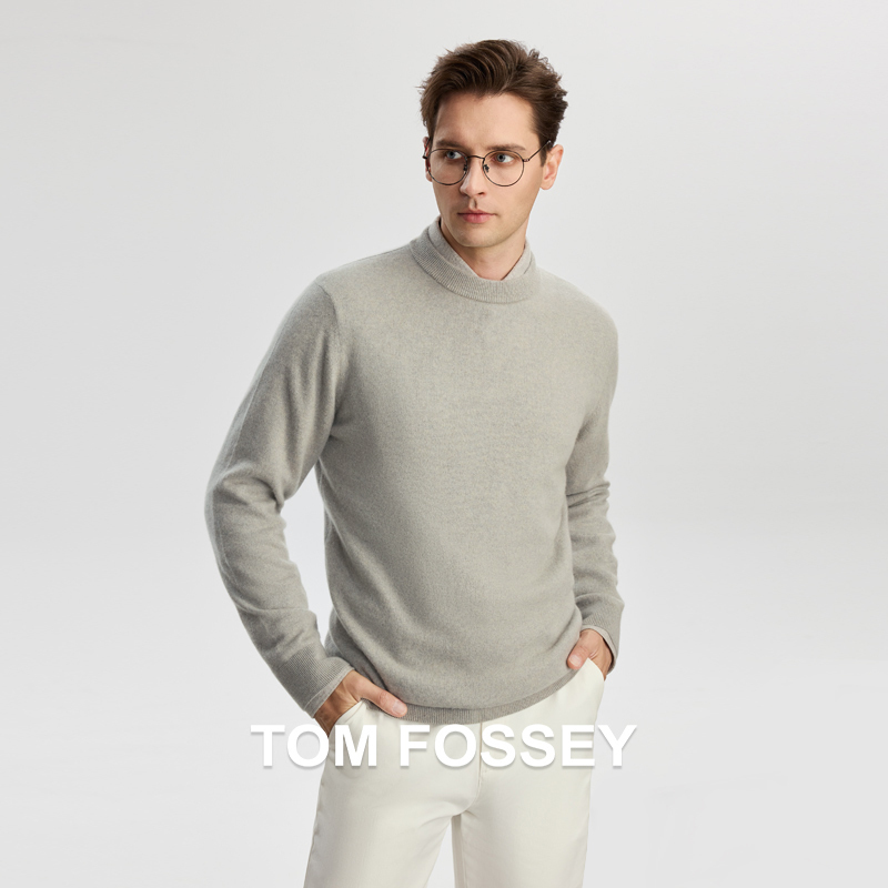 【100% Cashmere】25 Autumn/Winter Ultra-Fine Pure Cashmere Skin-Friendly Warm Versatile Round Neck Pullover Cashmere Sweater