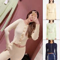 OLASTAGE Australian designer brand DION LEE LEE new product personality hook long sleeve slim sweater