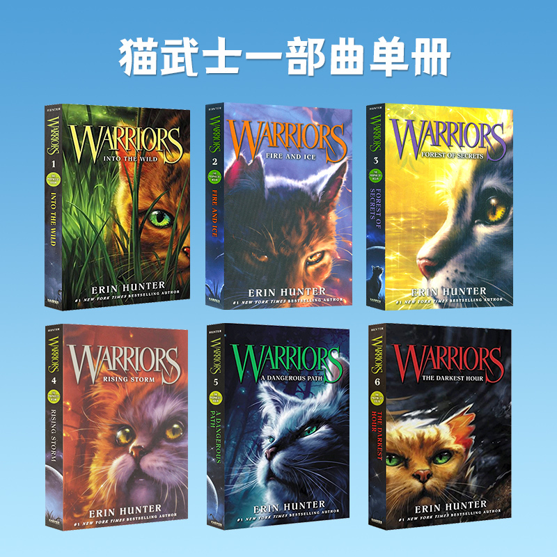 English Original Version of the Cat Warriors Series: Part One, Part Two, Part Three, Part Four, Single-Volume Novels. the Legendary Cat Clan Children's Fantasy Growth and Inspiration Series. Warriors the Prophecies Begin. Advanced Extracurricular Reading