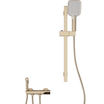 Simple shower head home shower set golden constant temperature split bath pressurized bathroom copper shower 3062