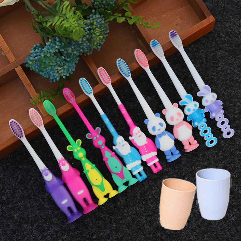 (Value 1-10 2 cups) Children's toothbrush combination Couple adult toothbrush Soft hair Family adult