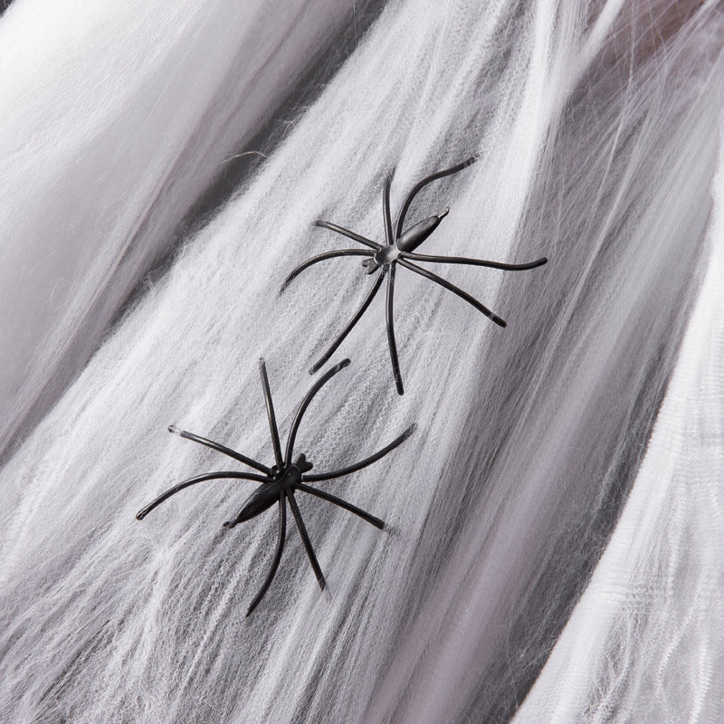 Halloween Decorations Spider Silk Adornment Mall Scene Props Small Spider Cotton Horror Scary Ghost House Hanging