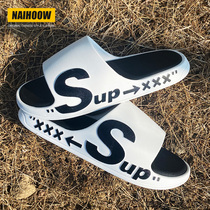 Slippers mens summer non-slip bath cool drag household indoor deodorant couple wear sports thick bottom home new trend