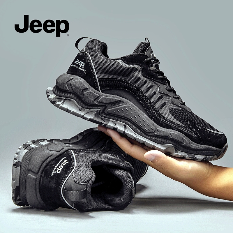 JEEP Jeep men's shoes autumn breathable 2022 new casual mesh daddy shoes men's brand sports shoes - Taobao
