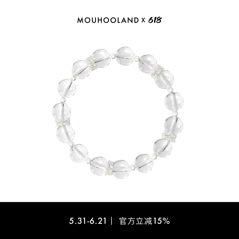 Mouhooland New Art Series Flower Cluster White Crystal Bracelet Original Design Couple Bracelet Mouhooland New Art Series Flower Cluster White Crystal Bracelet Original Design Couple Bracelet