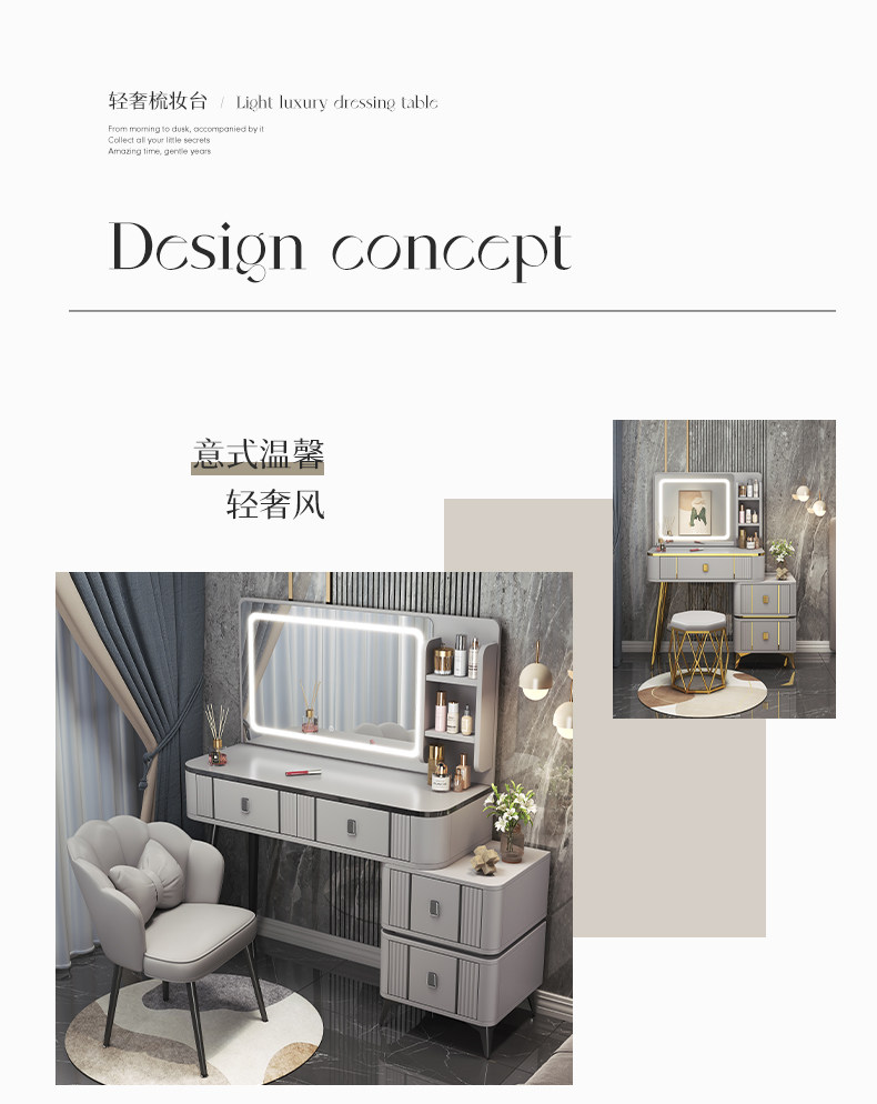 2025 Italian Vanity Desk for Modern Bedroom Luxury - Detail image 3