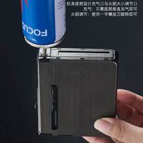Capacity hidden take-up with lighter mens cigarette case 20 portable five-leaf God retro mobile phone ultra-thin
