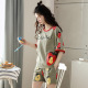 Pajama sinh viên bông nữ mùa hè 2020 xu hướng thời trang mới ins mỏng dễ thương Hàn Quốc phiên bản của quần áo nhà hai mảnh bộ